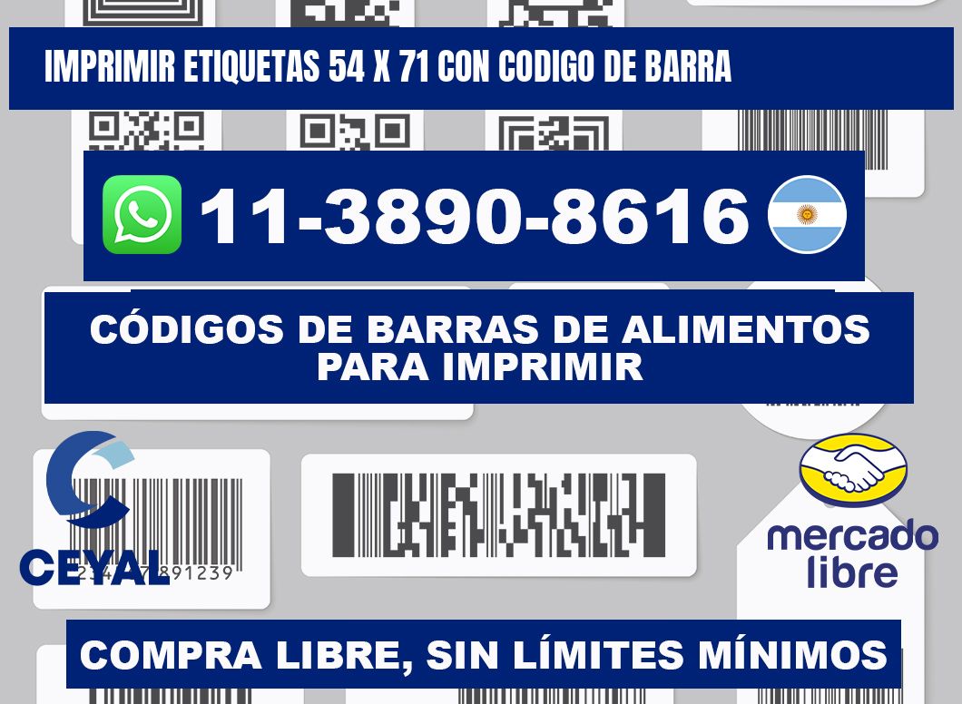 imprimir etiquetas 54 x 71 con codigo de barra
