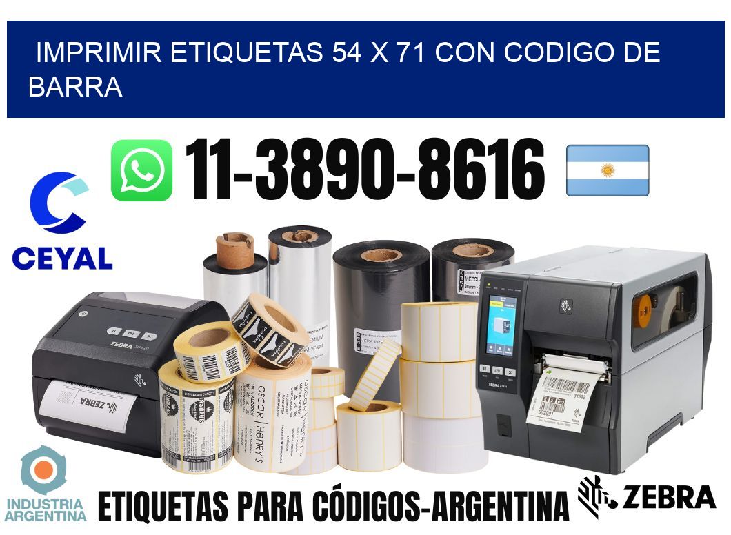 imprimir etiquetas 54 x 71 con codigo de barra