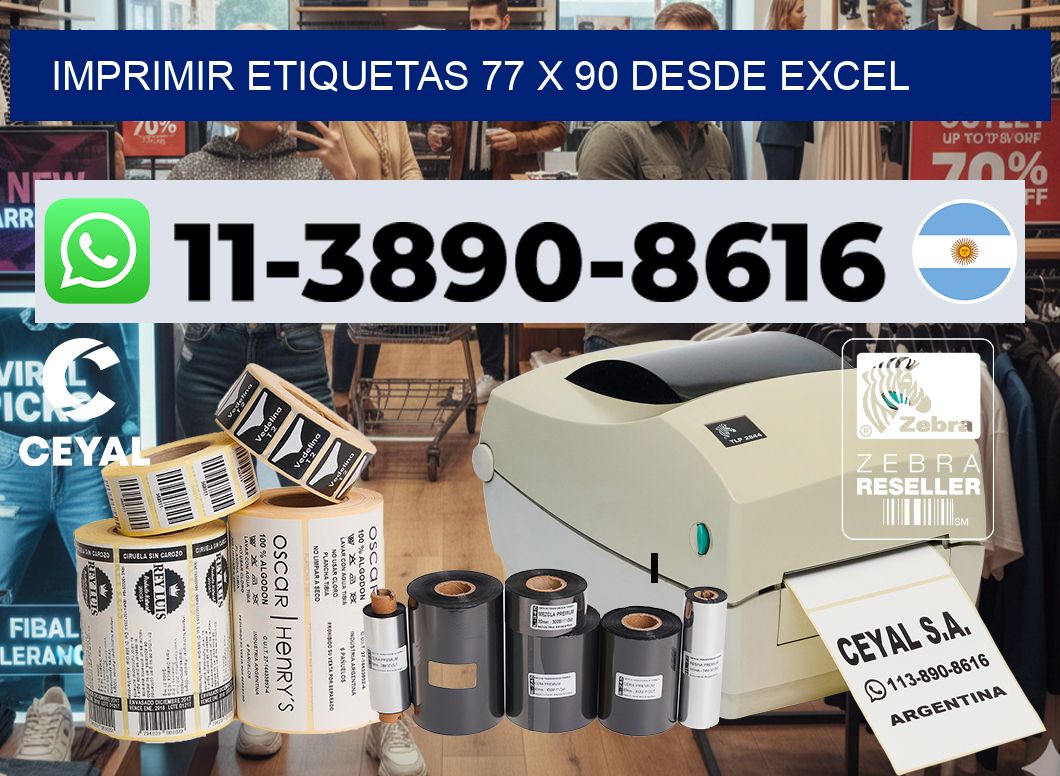 imprimir etiquetas 77 x 90 desde excel