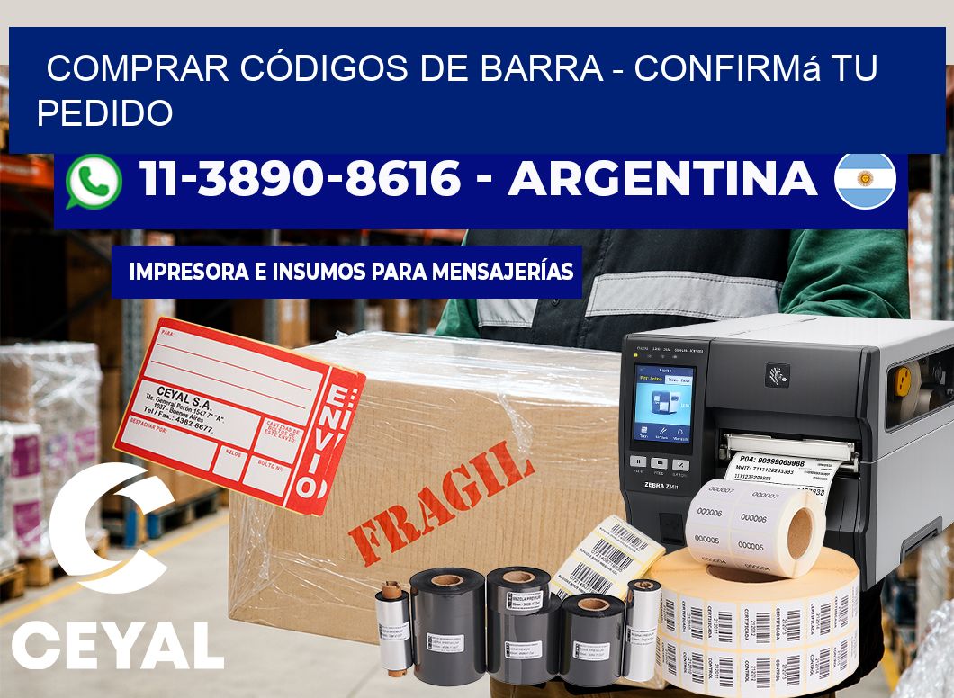 COMPRAR CÓDIGOS DE BARRA – Confirmá tu pedido