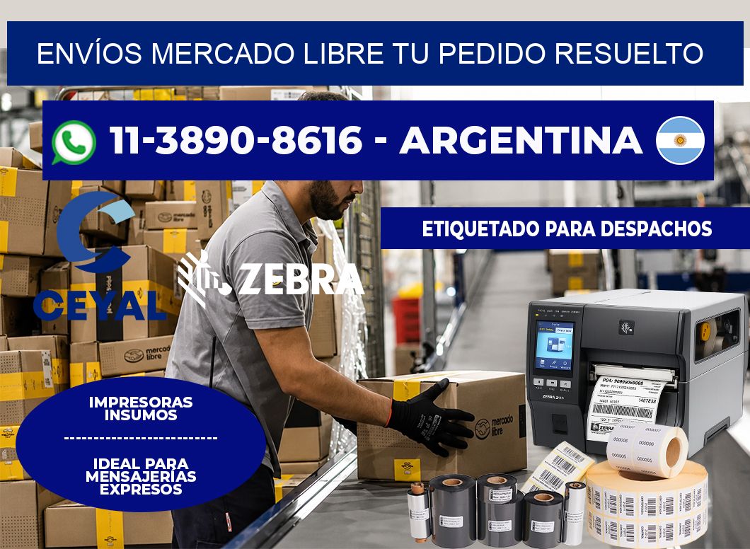 ENVÍOS MERCADO LIBRE Tu pedido resuelto