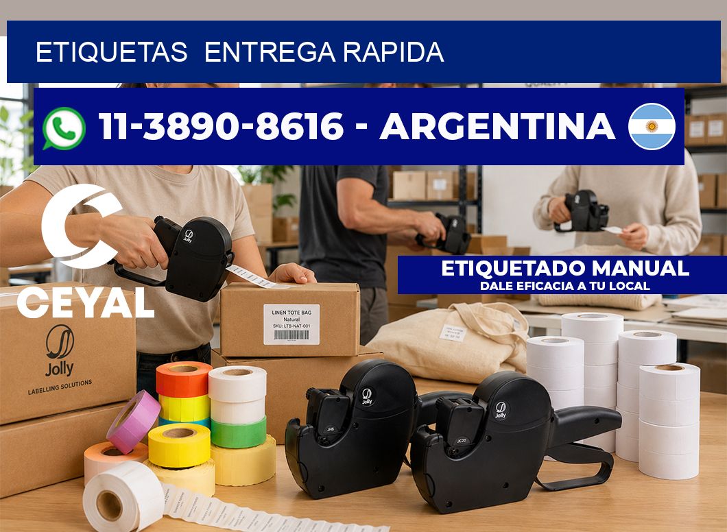 ETIQUETAS  entrega rapida