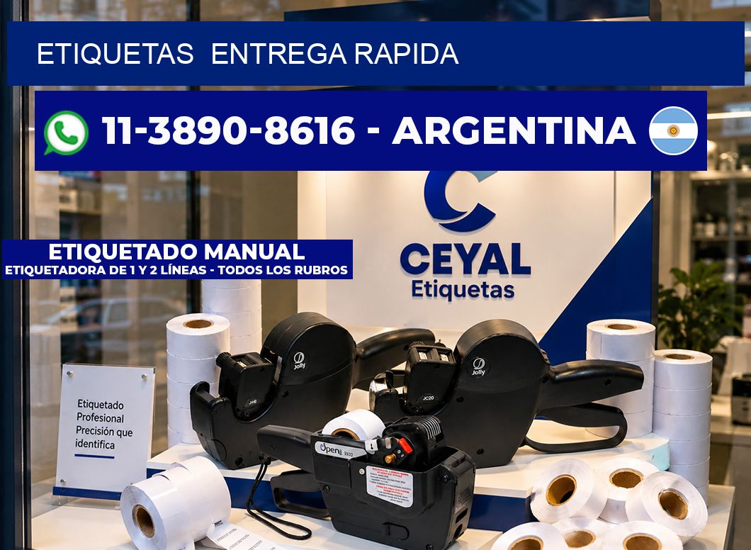 ETIQUETAS  entrega rapida