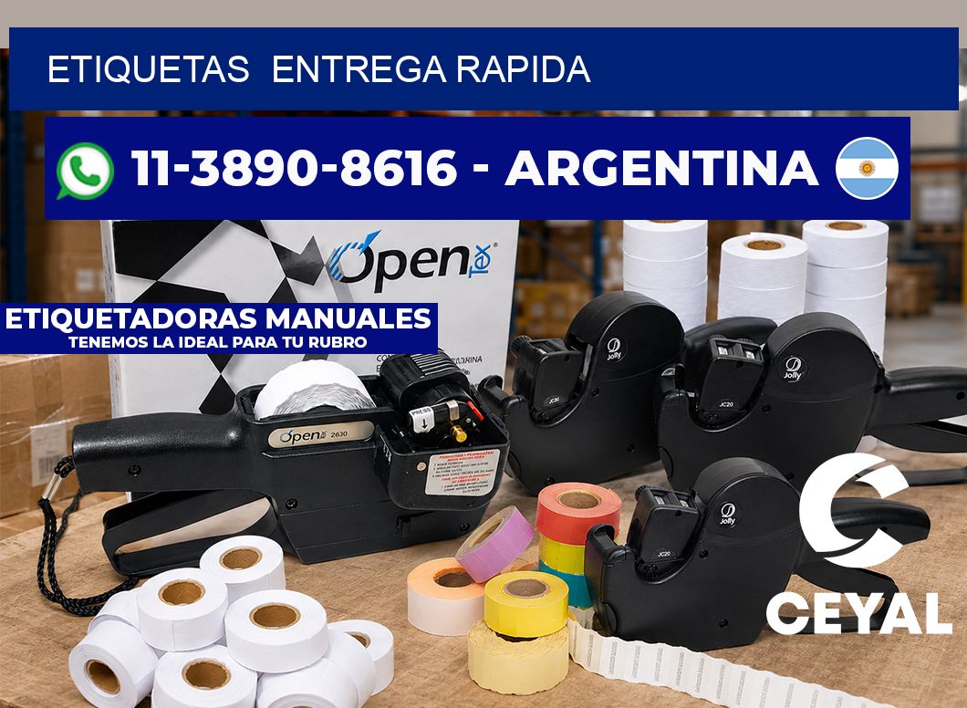 ETIQUETAS  entrega rapida