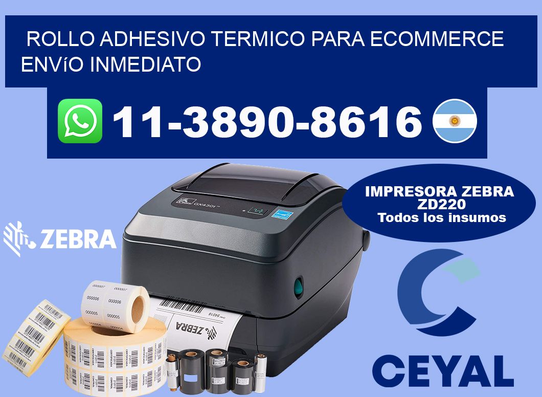 ROLLO ADHESIVO TERMICO PARA ECOMMERCE Envío inmediato
