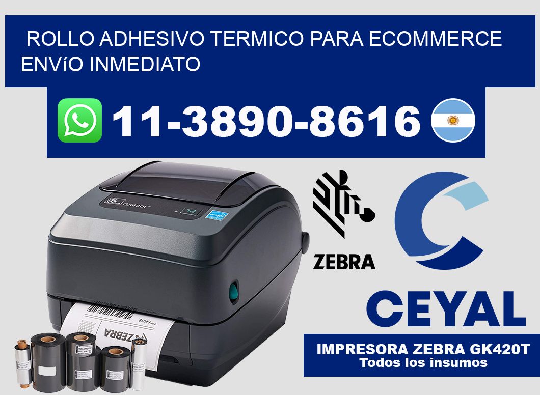 ROLLO ADHESIVO TERMICO PARA ECOMMERCE Envío inmediato