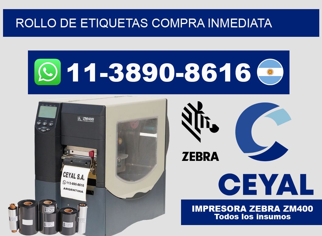 ROLLO DE ETIQUETAS Compra inmediata