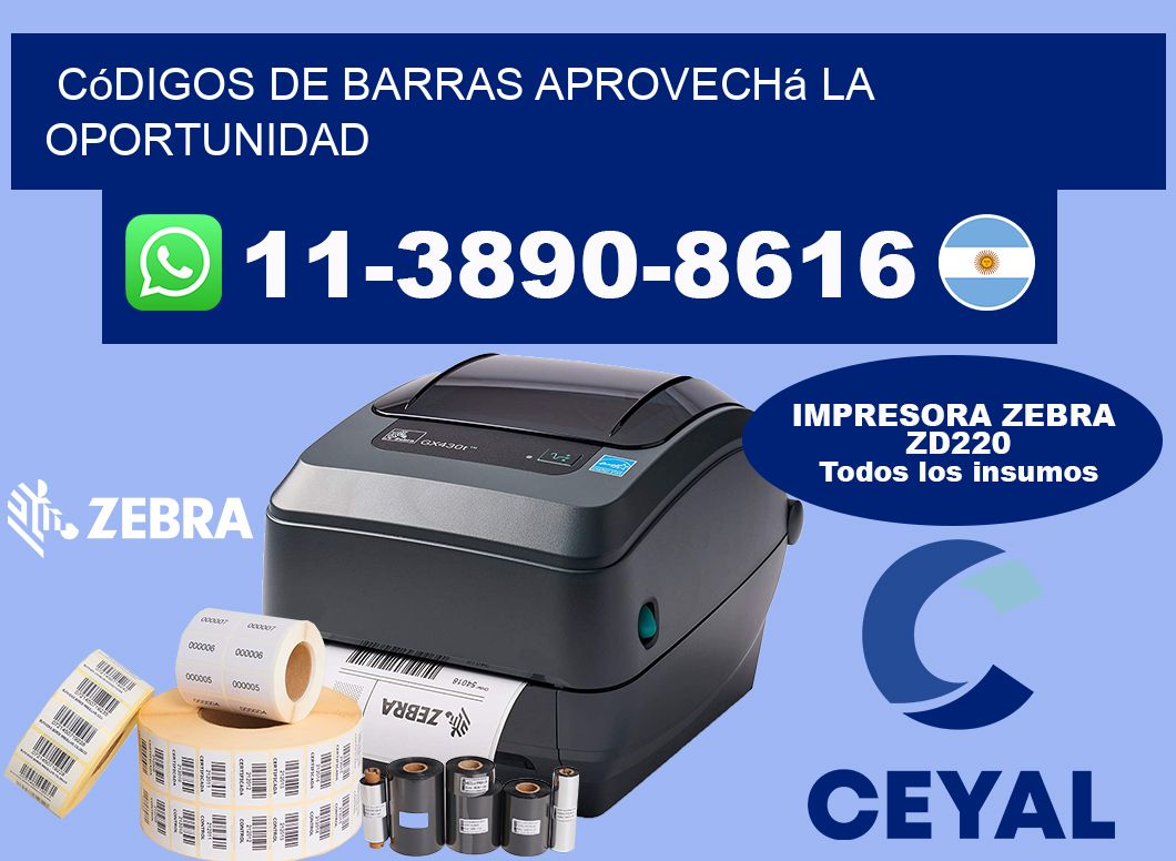 códigos de barras Aprovechá la oportunidad