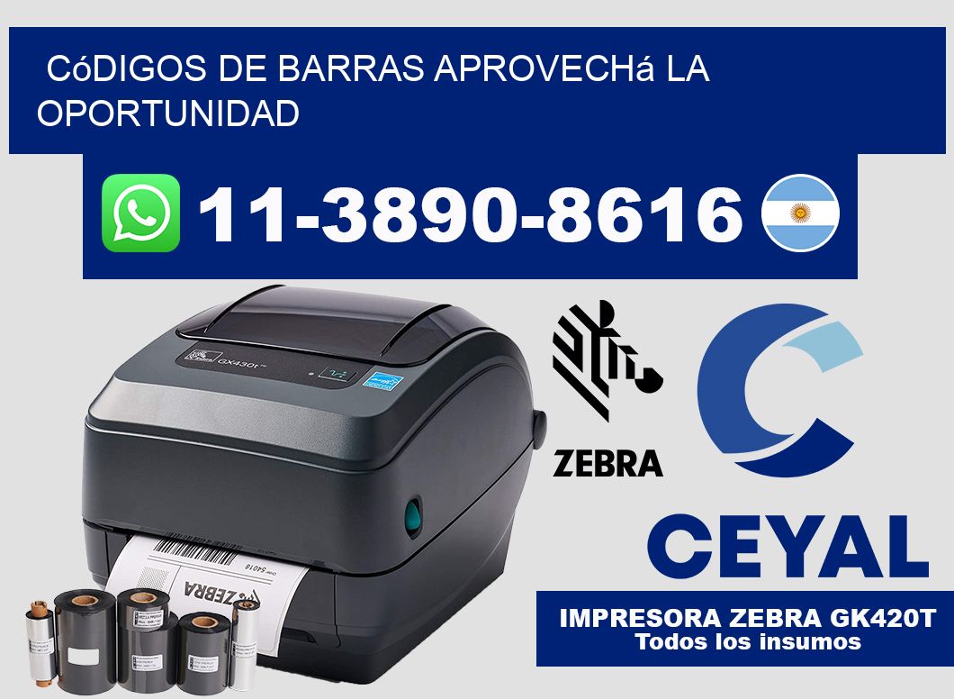 códigos de barras Aprovechá la oportunidad