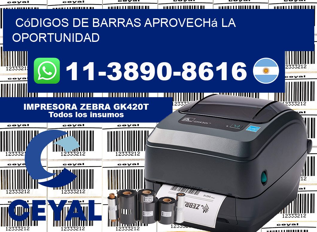 códigos de barras Aprovechá la oportunidad
