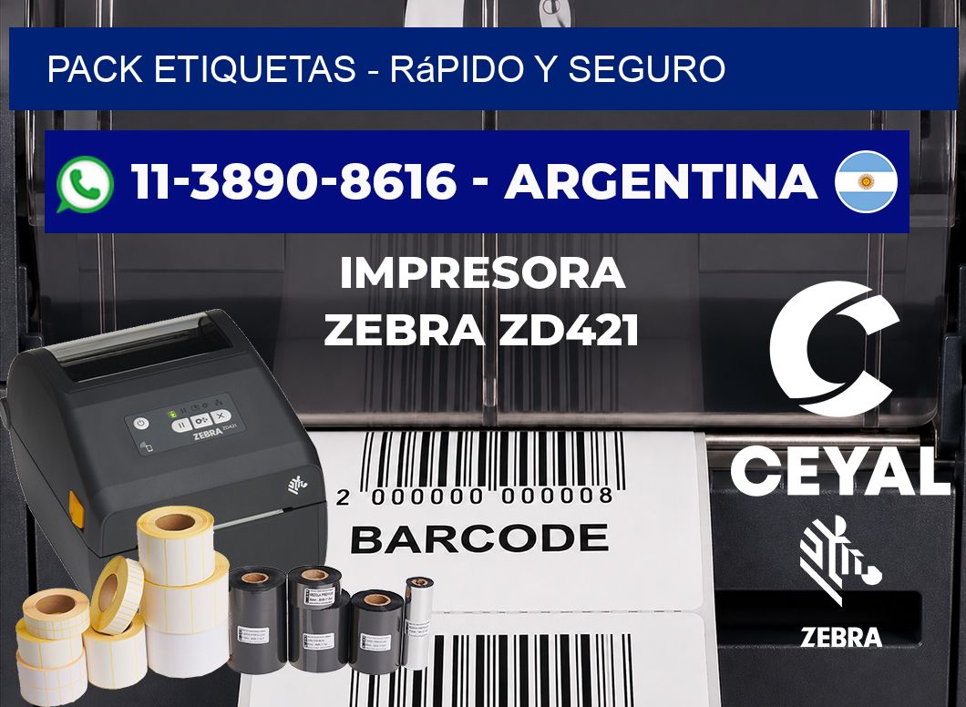 pack etiquetas - rápido y seguro