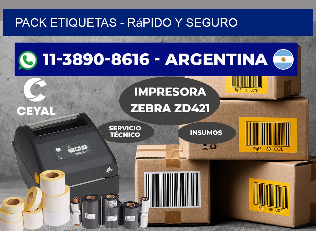 pack etiquetas – rápido y seguro