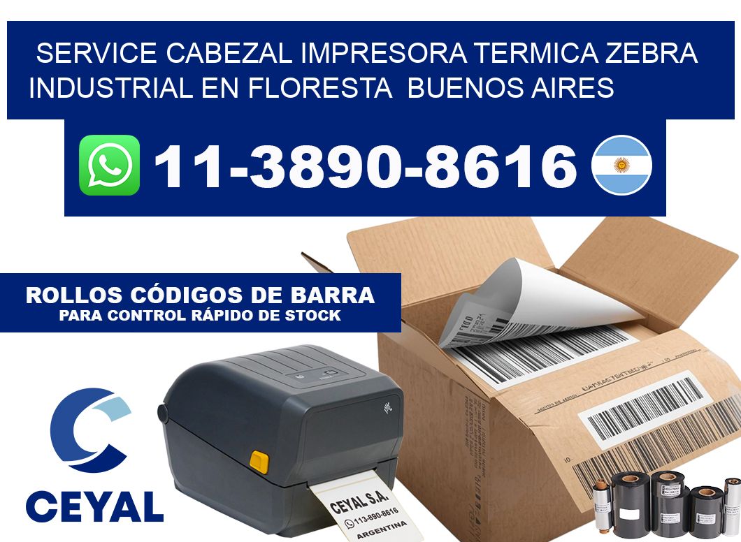 service cabezal impresora termica zebra industrial en Floresta  Buenos Aires