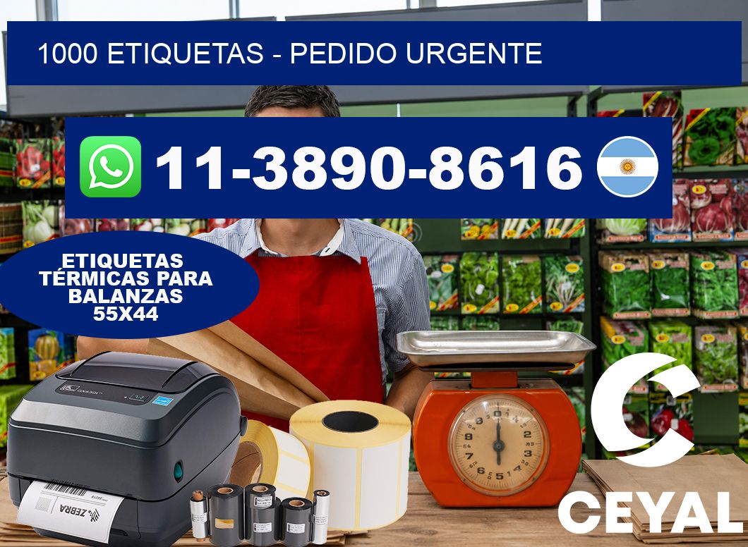 1000 ETIQUETAS – Pedido urgente