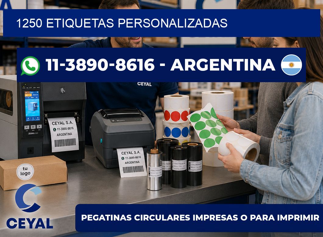 1250 ETIQUETAS PERSONALIZADAS
