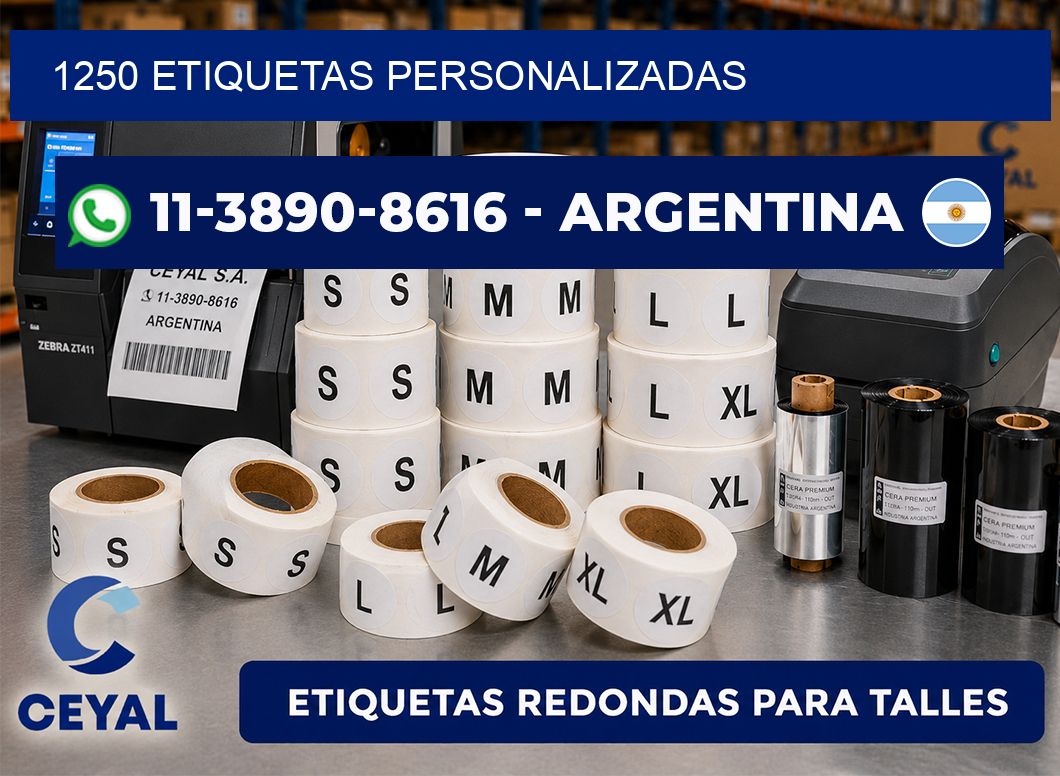 1250 ETIQUETAS PERSONALIZADAS