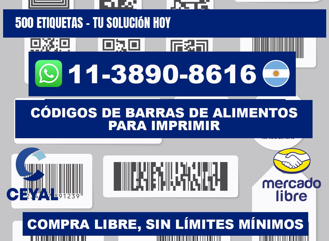 500 ETIQUETAS - Tu solución hoy