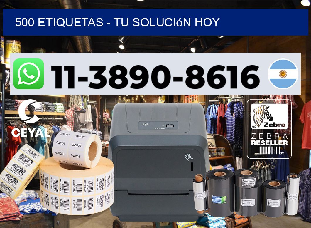 500 ETIQUETAS - Tu solución hoy