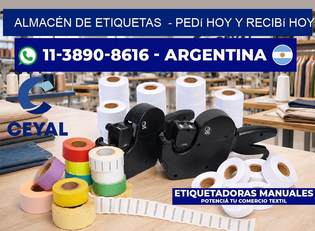 ALMACÉN DE ETIQUETAS - Pedí hoy y recibí hoy