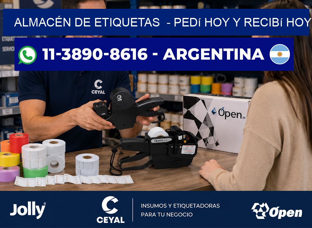 ALMACÉN DE ETIQUETAS  – Pedí hoy y recibí hoy