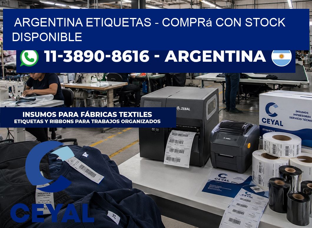ARGENTINA ETIQUETAS – Comprá con stock disponible