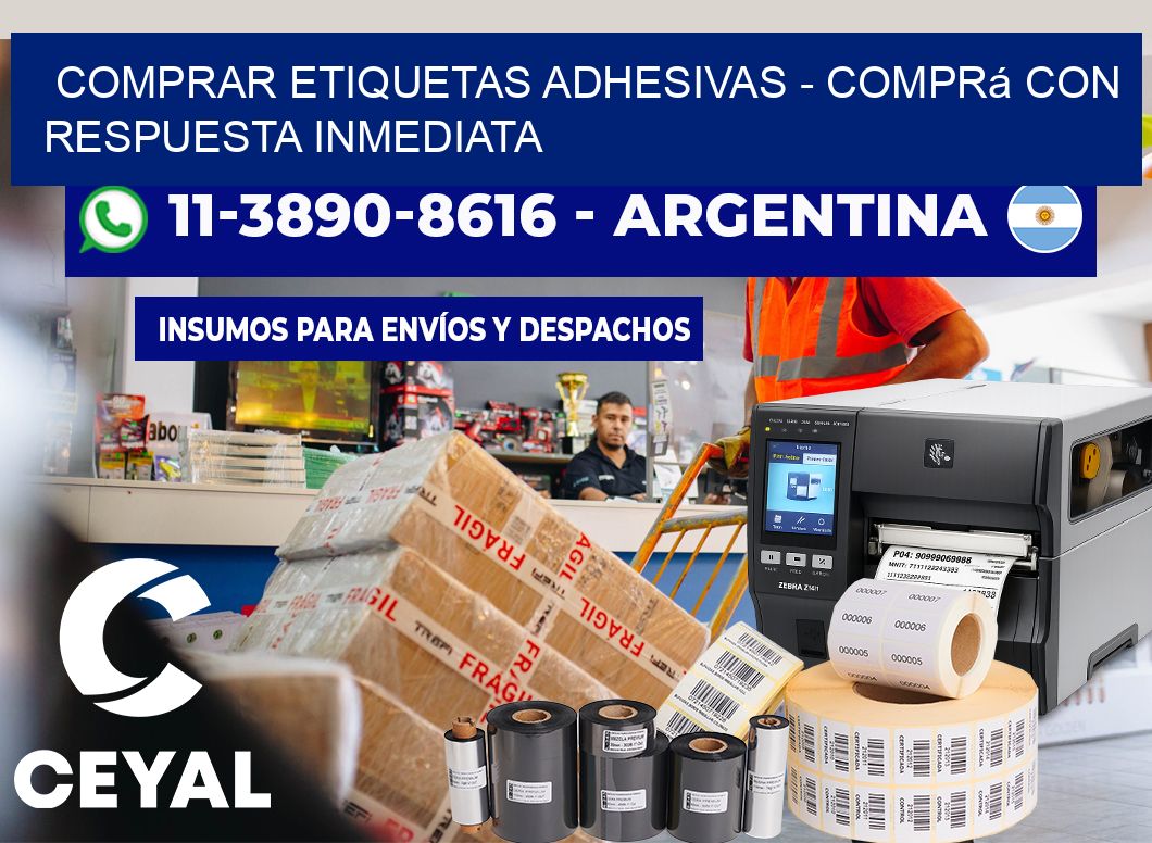 COMPRAR ETIQUETAS ADHESIVAS - Comprá con respuesta inmediata