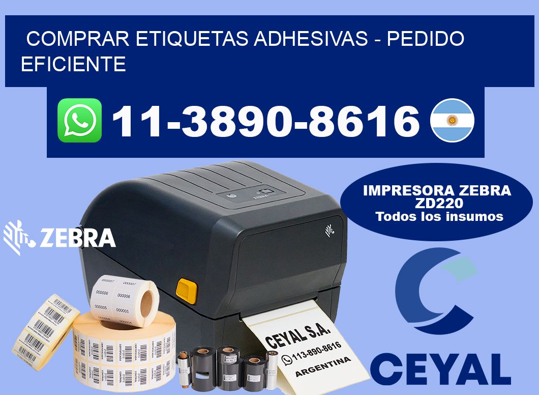 COMPRAR ETIQUETAS ADHESIVAS - Pedido eficiente