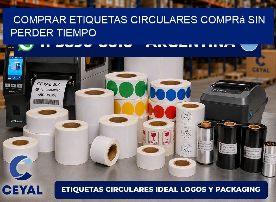 COMPRAR ETIQUETAS CIRCULARES Comprá sin perder tiempo