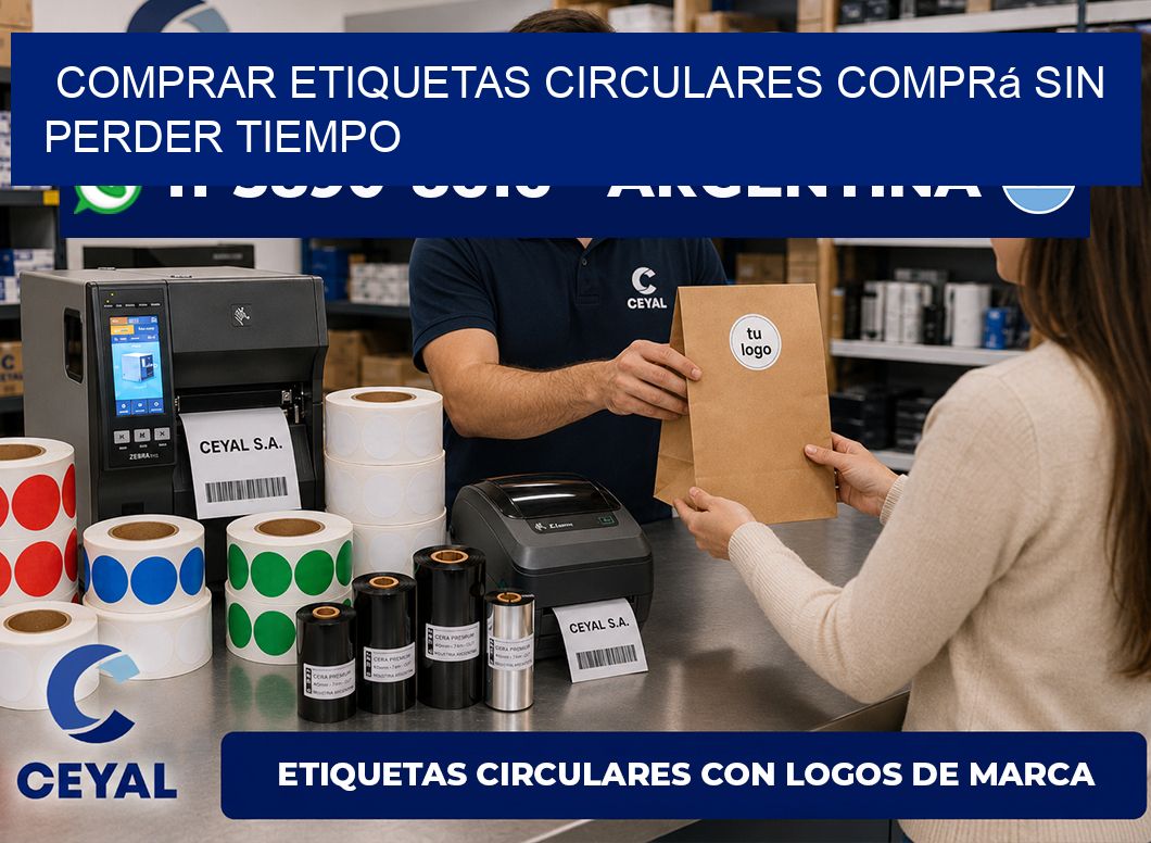 COMPRAR ETIQUETAS CIRCULARES Comprá sin perder tiempo