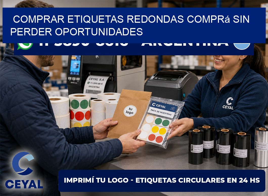 COMPRAR ETIQUETAS REDONDAS Comprá sin perder oportunidades