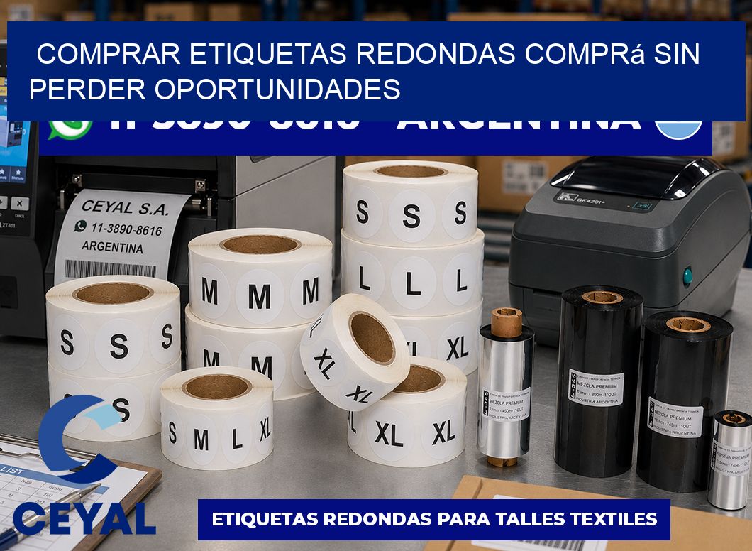 COMPRAR ETIQUETAS REDONDAS Comprá sin perder oportunidades