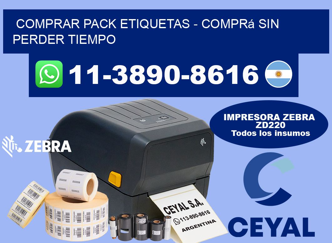 COMPRAR PACK ETIQUETAS - Comprá sin perder tiempo