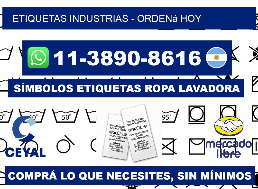 ETIQUETAS INDUSTRIAS - Ordená hoy