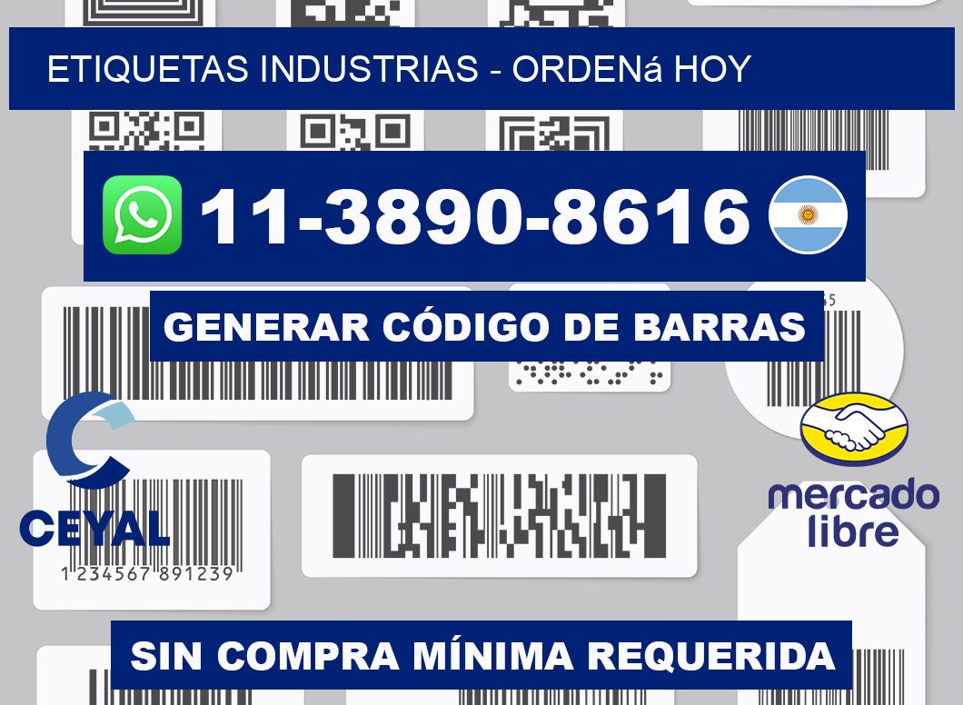 ETIQUETAS INDUSTRIAS - Ordená hoy