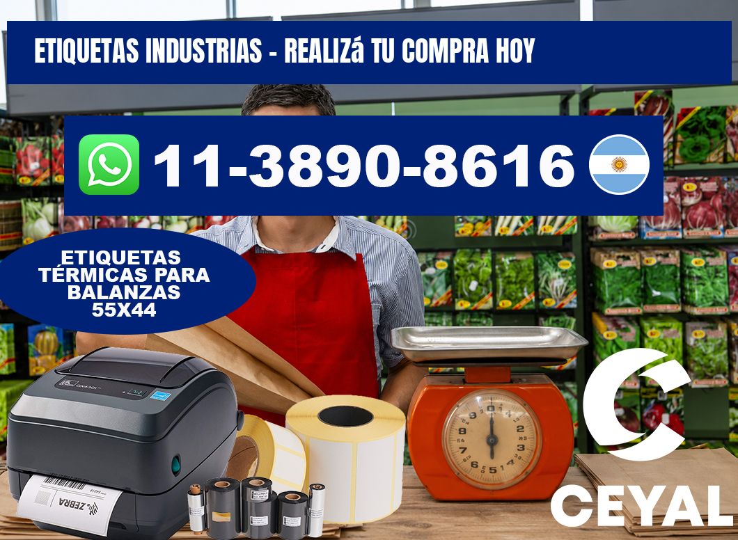 ETIQUETAS INDUSTRIAS - Realizá tu compra hoy