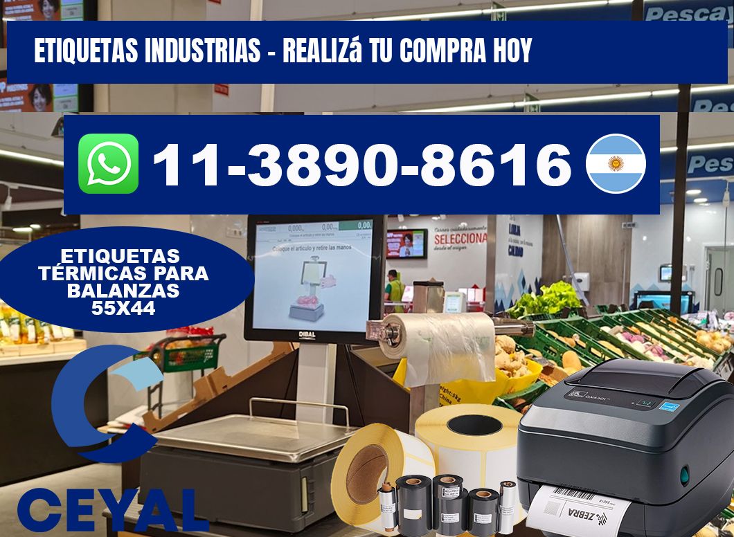 ETIQUETAS INDUSTRIAS - Realizá tu compra hoy