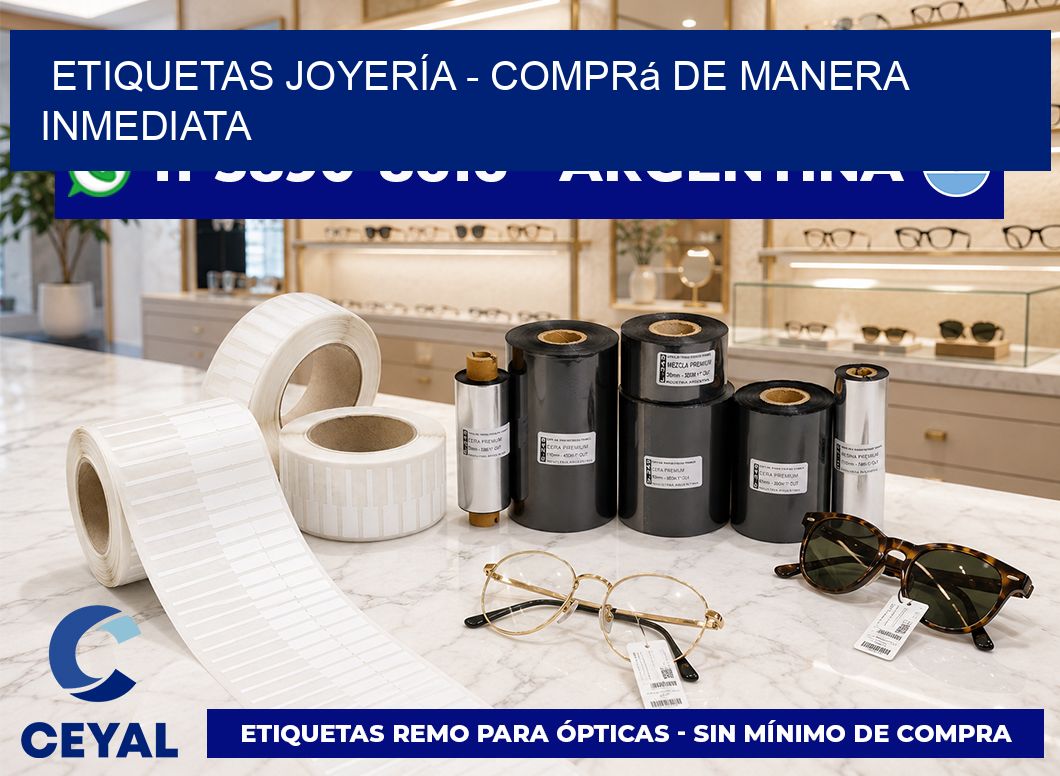 ETIQUETAS JOYERÍA - Comprá de manera inmediata