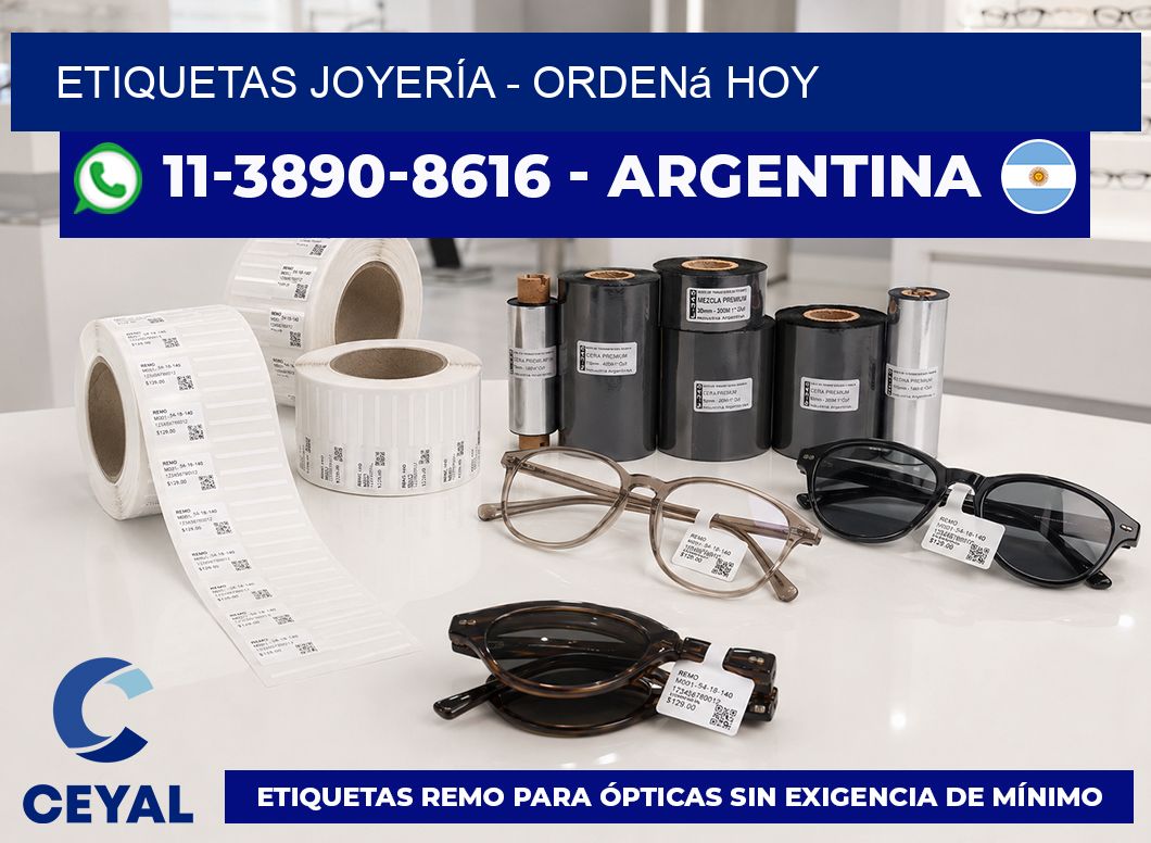 ETIQUETAS JOYERÍA - Ordená hoy