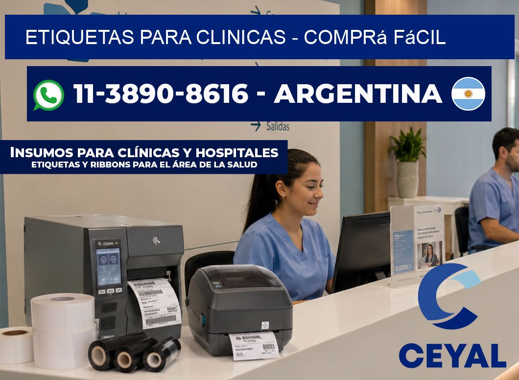 ETIQUETAS PARA CLINICAS - Comprá fácil