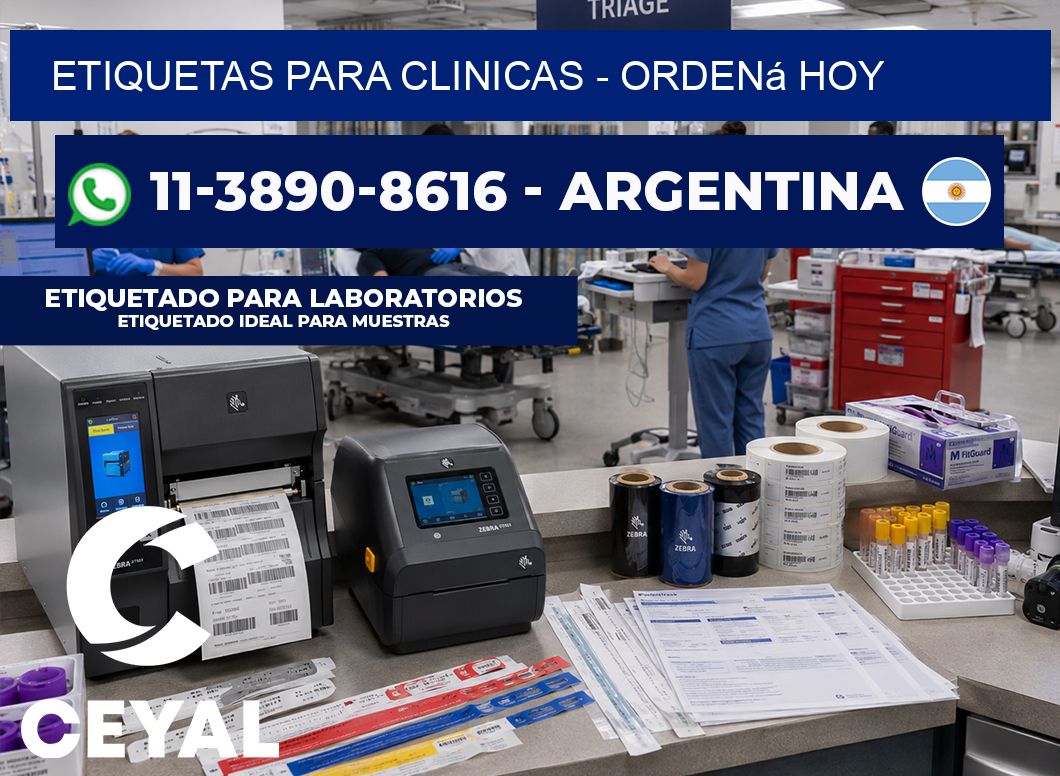 ETIQUETAS PARA CLINICAS - Ordená hoy