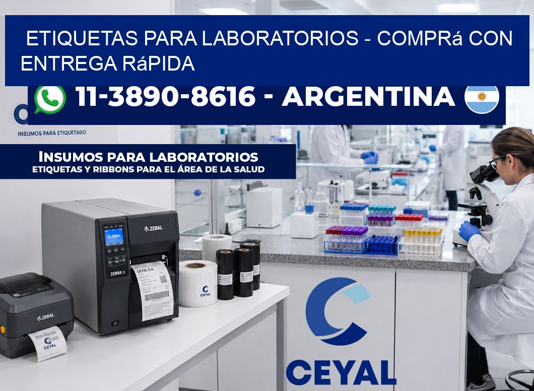ETIQUETAS PARA LABORATORIOS - Comprá con entrega rápida