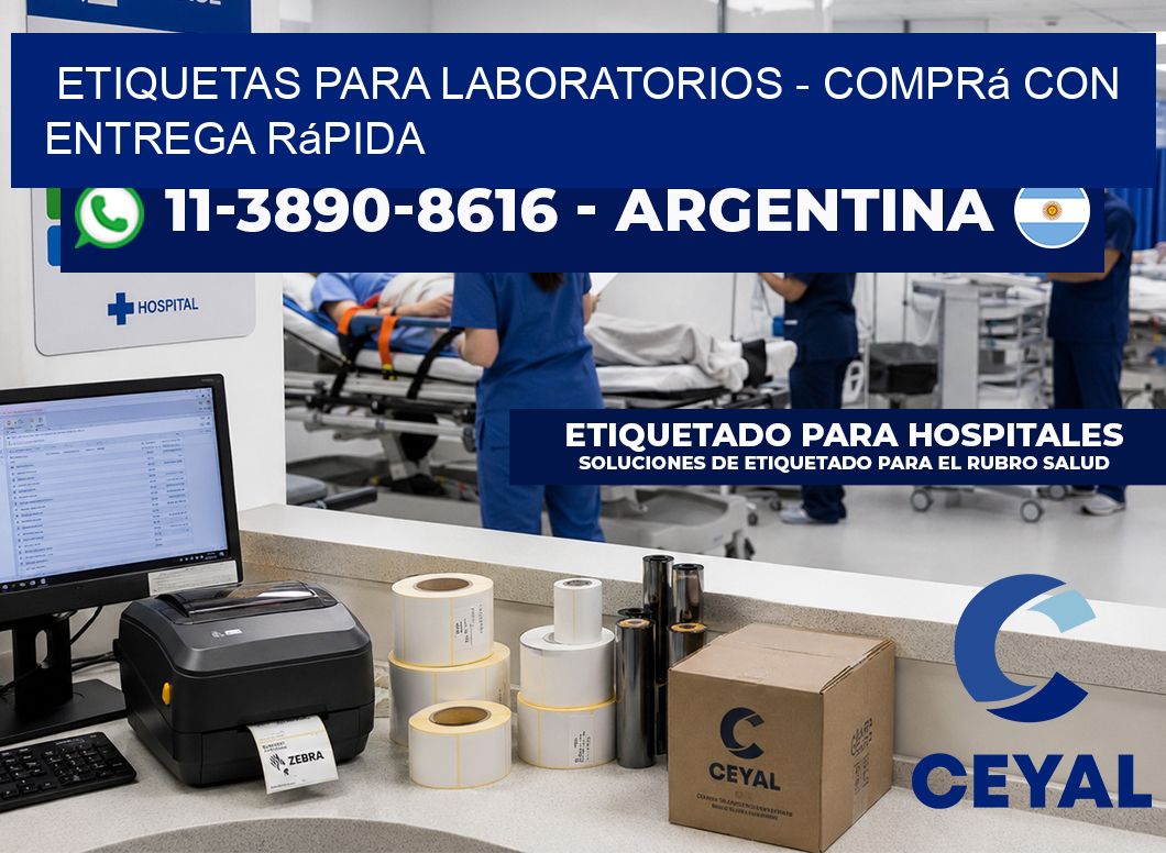 ETIQUETAS PARA LABORATORIOS - Comprá con entrega rápida