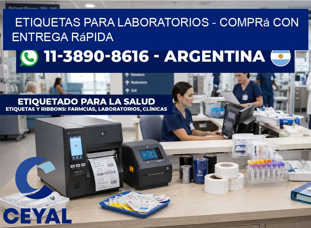 ETIQUETAS PARA LABORATORIOS - Comprá con entrega rápida