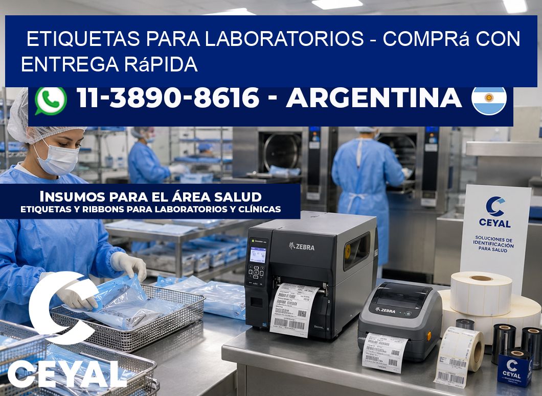 ETIQUETAS PARA LABORATORIOS - Comprá con entrega rápida