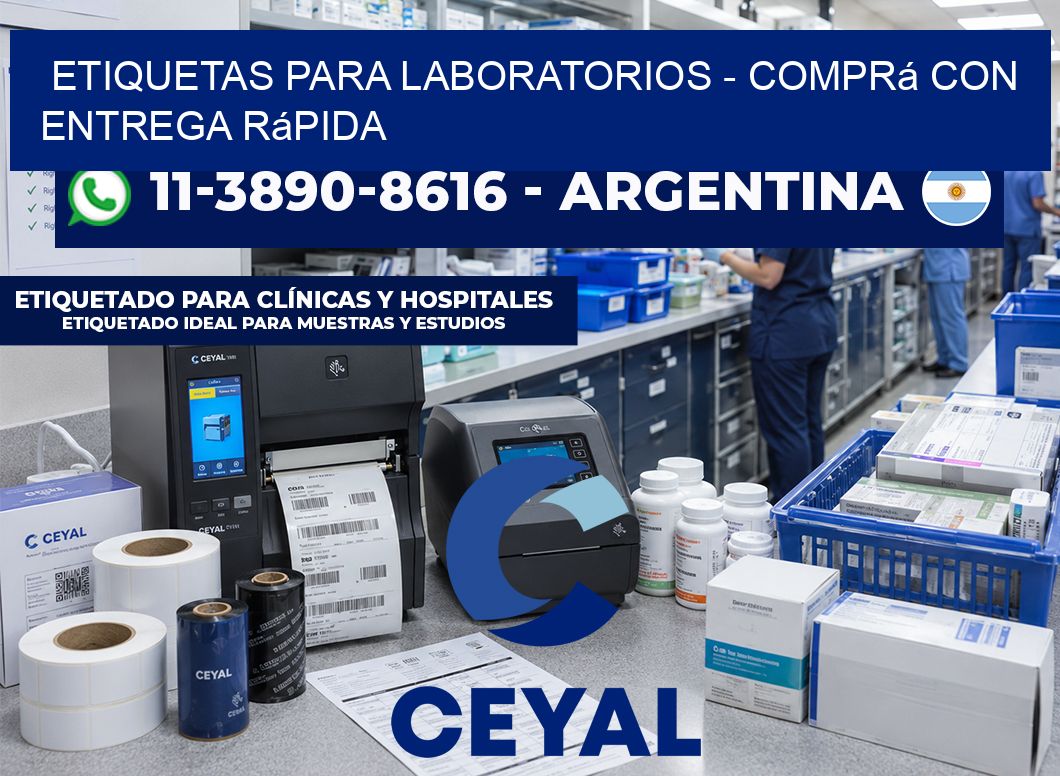 ETIQUETAS PARA LABORATORIOS – Comprá con entrega rápida