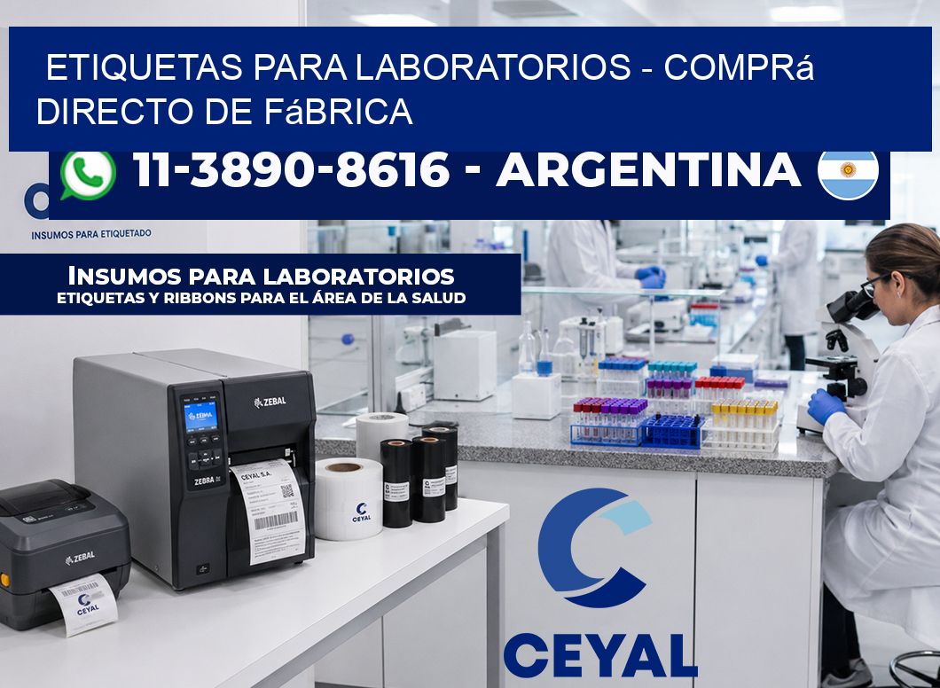 ETIQUETAS PARA LABORATORIOS – Comprá directo de fábrica