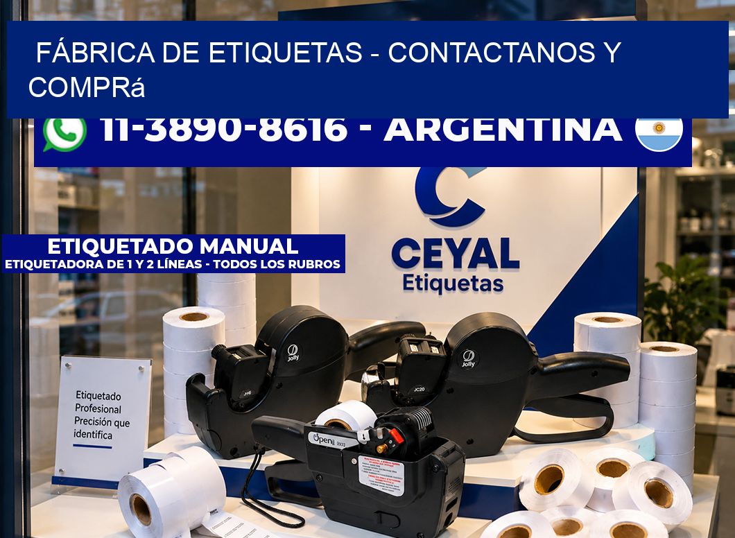 FÁBRICA DE ETIQUETAS - Contactanos y comprá