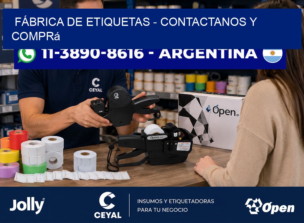 FÁBRICA DE ETIQUETAS - Contactanos y comprá