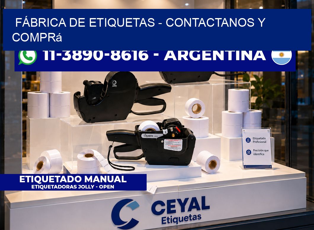 FÁBRICA DE ETIQUETAS – Contactanos y comprá