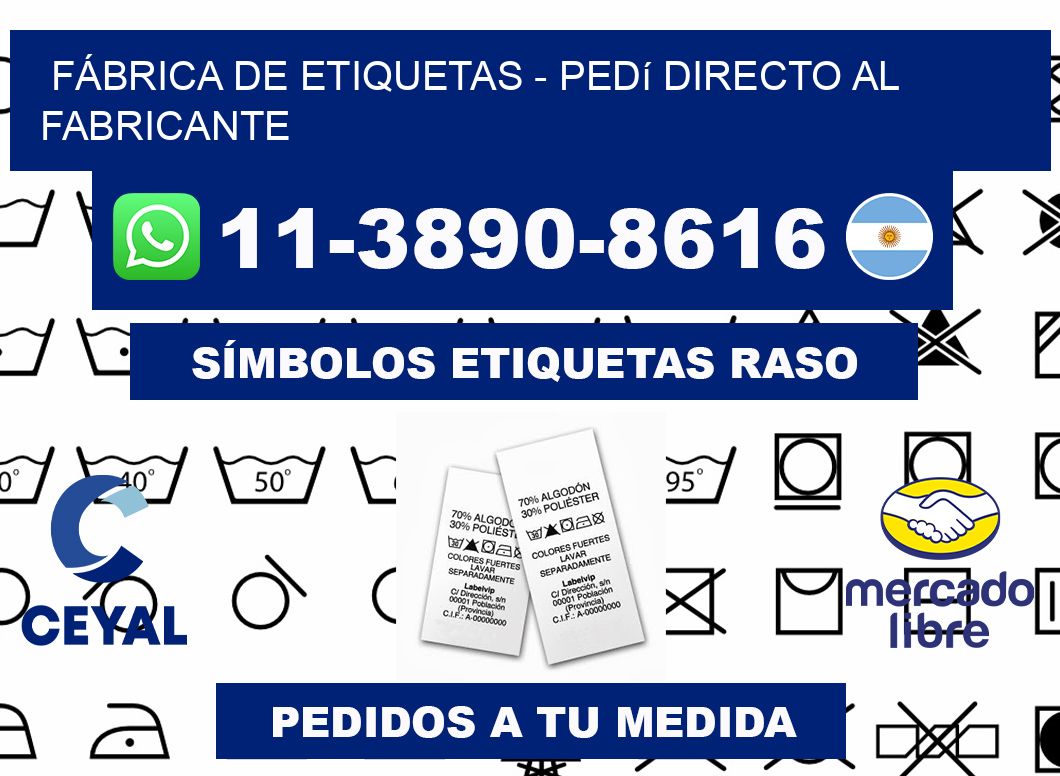 FÁBRICA DE ETIQUETAS - Pedí directo al fabricante